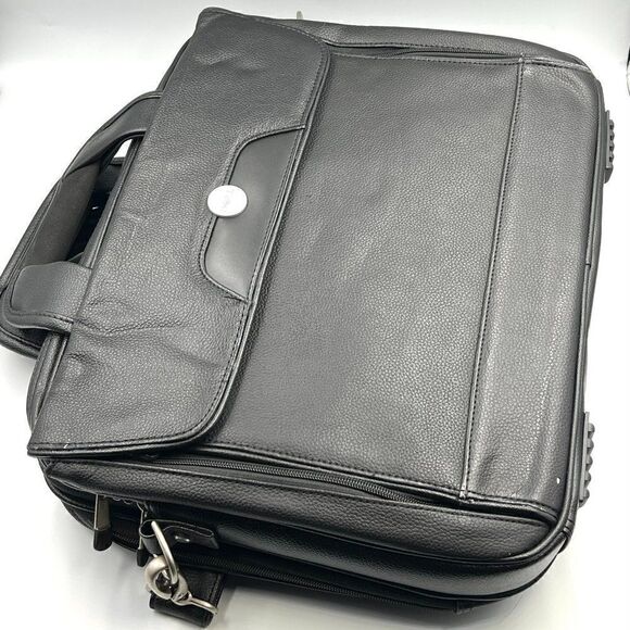 Dell  Professional Leather Briefcase - Picture 1 of 10